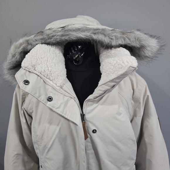 🐢 NWT Columbia Women’s Icelandite Turbodown Jacket Cream XL - Picture 12 of 17